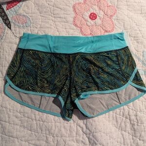 Lululemon Speed Shorts Seawheeze Size 8